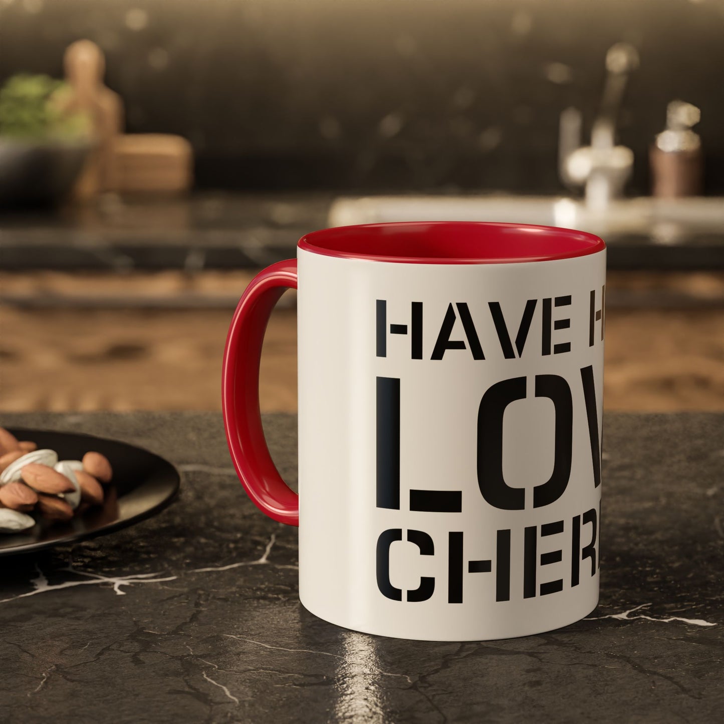 Have Hold Love Cherish Navy Beach Weddings Colorful Mugs