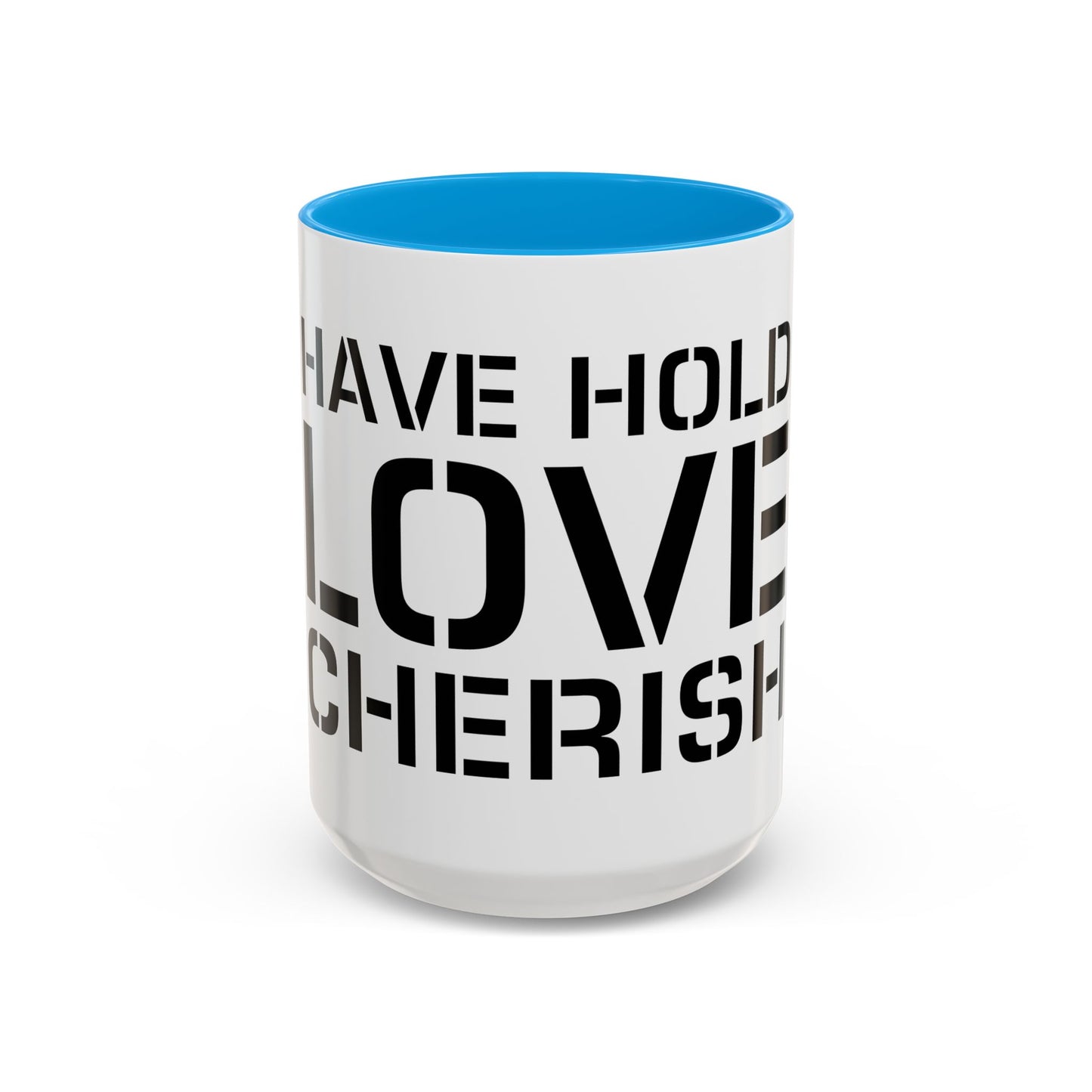 Have Hold Love Cherish Navy Beach Weddings Colorful Mugs