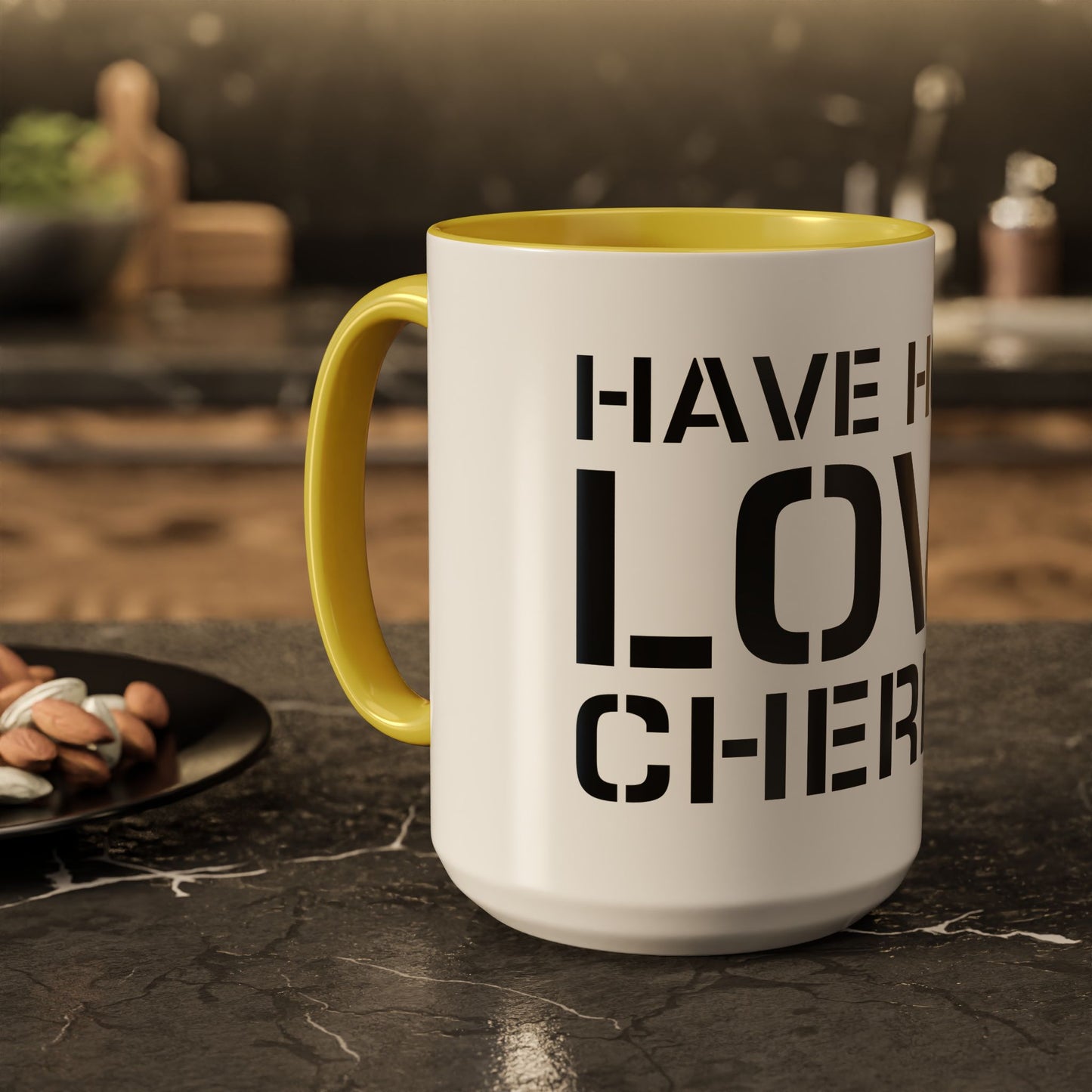 Have Hold Love Cherish Navy Beach Weddings Colorful Mugs