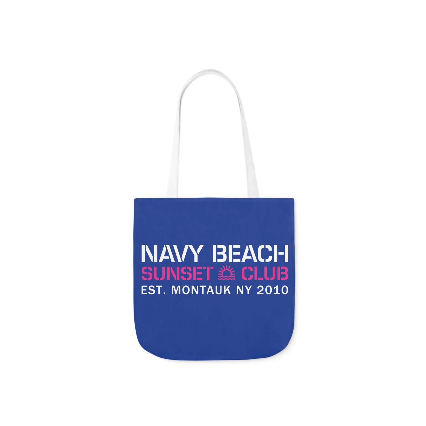 Sunset Club Navy Blue Canvas Tote