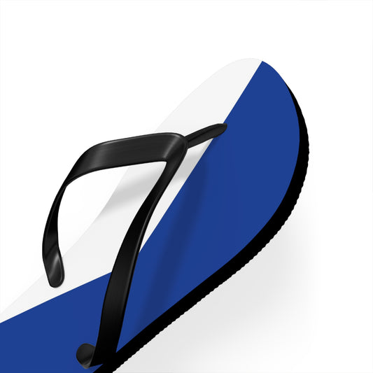 Navy Beach A Flag Flip Flops