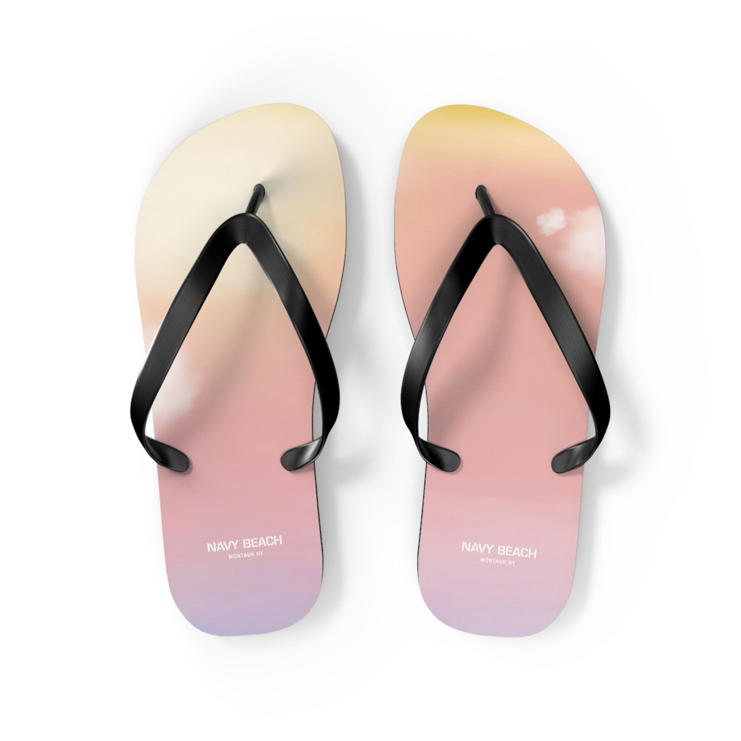 Pastel Sunset Flip Flops