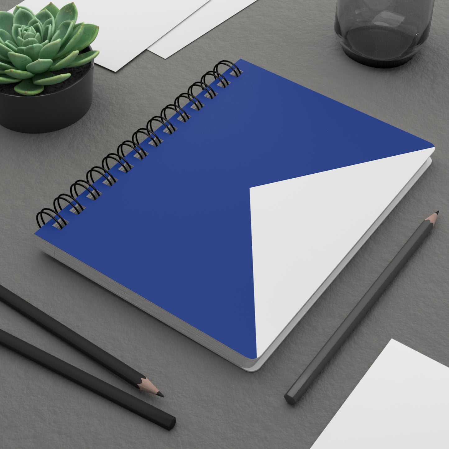 Navy Beach A Flag Spiral Bound Notebook