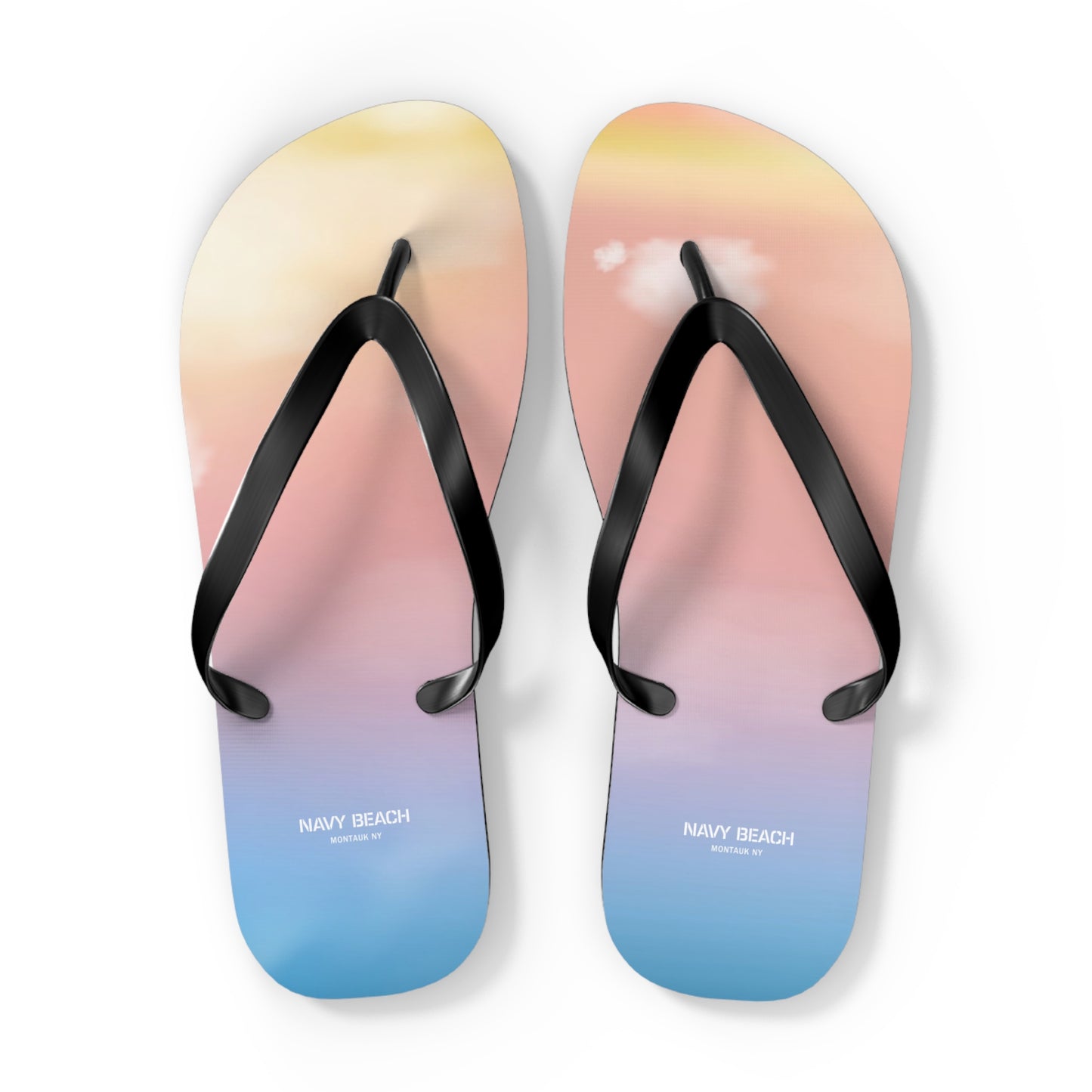 Pastel Sunset Flip Flops