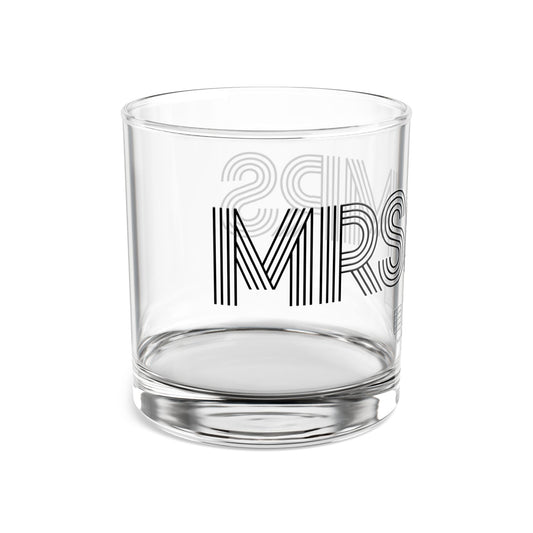 Mrs & Mrs Navy Beach Weddings Rocks Glass