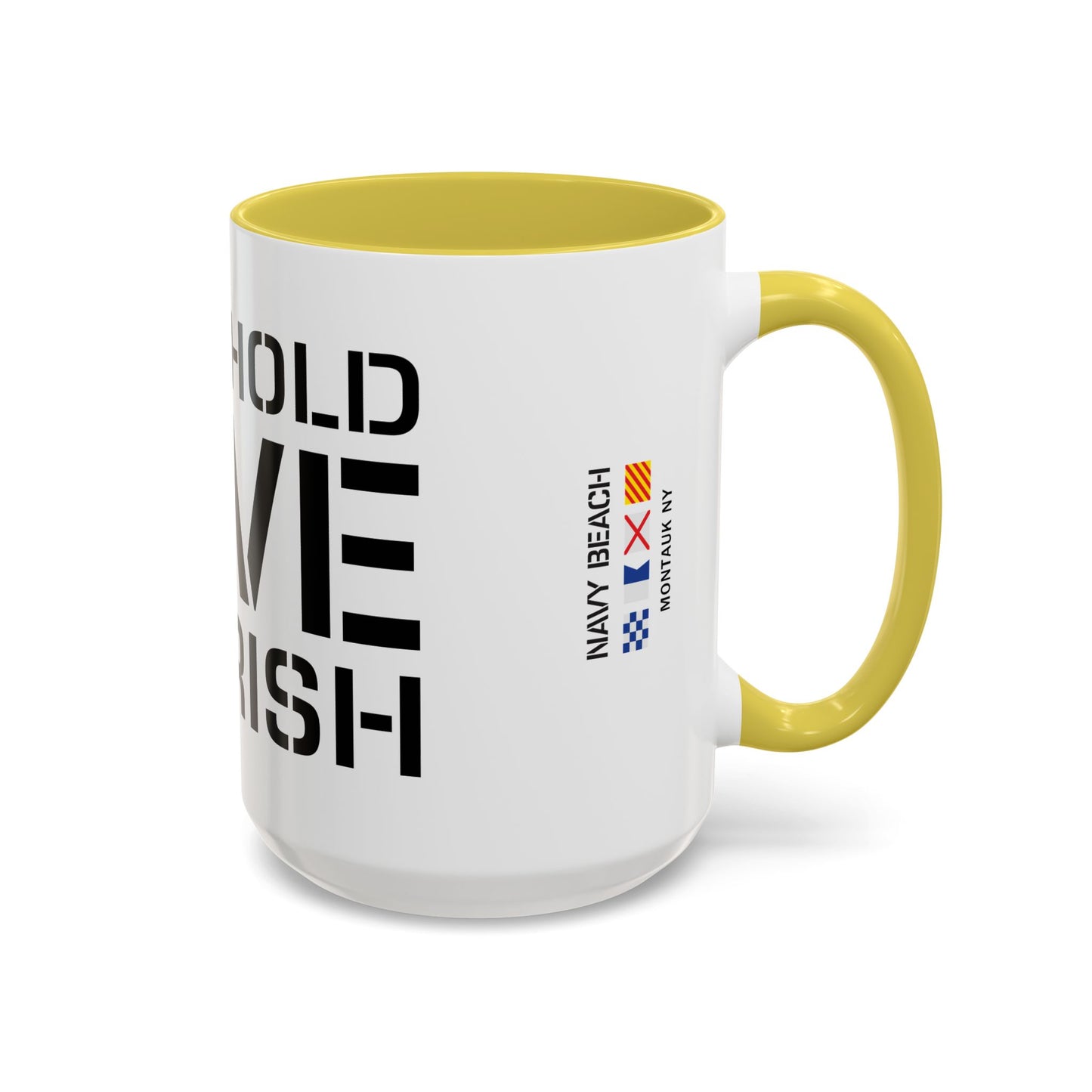Have Hold Love Cherish Navy Beach Weddings Colorful Mugs