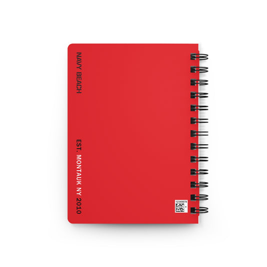 Navy Beach V Flag Spiral Bound Notebook