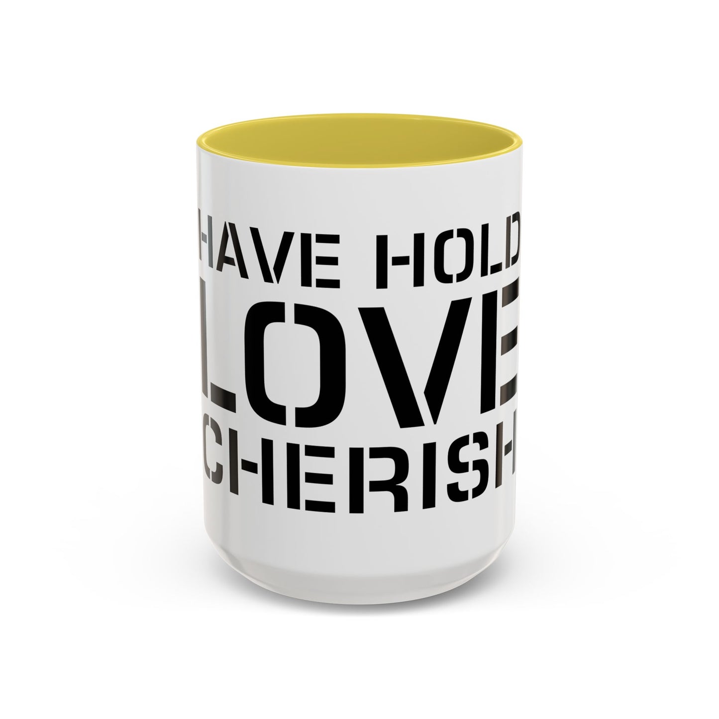 Have Hold Love Cherish Navy Beach Weddings Colorful Mugs