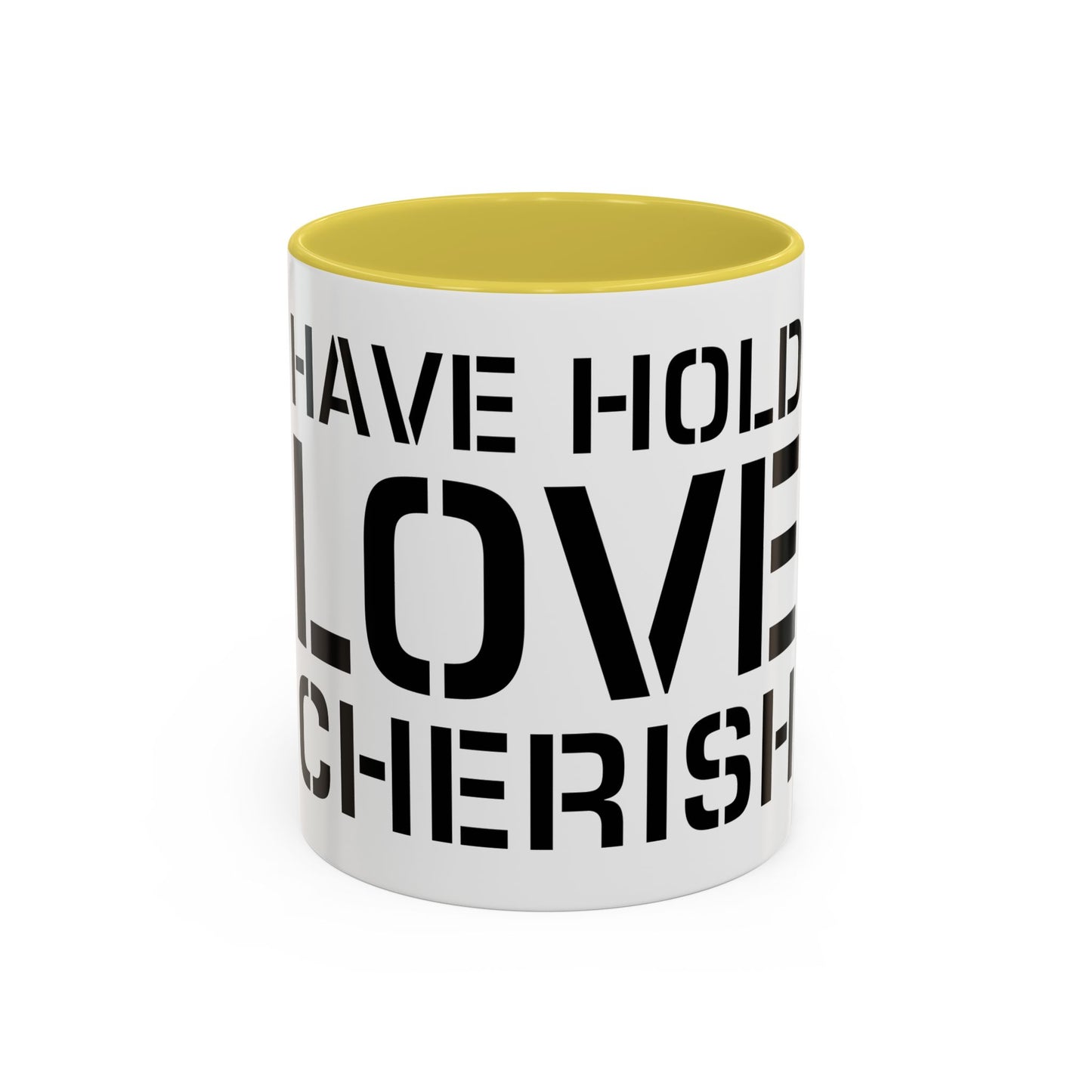 Have Hold Love Cherish Navy Beach Weddings Colorful Mugs