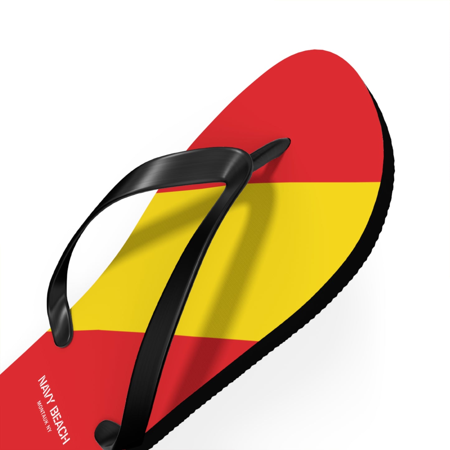 Navy Beach Y Flag Flip Flops