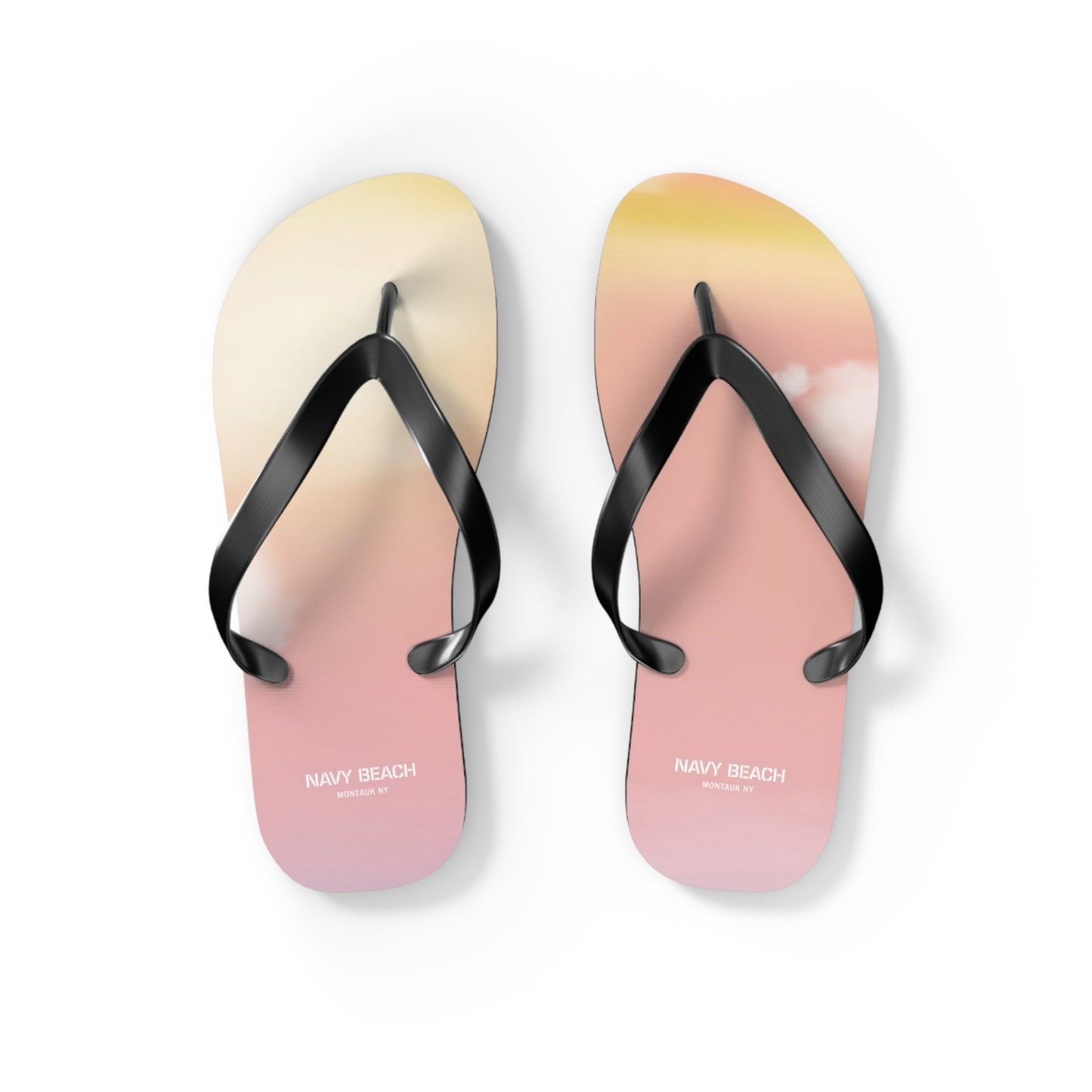 Pastel Sunset Flip Flops
