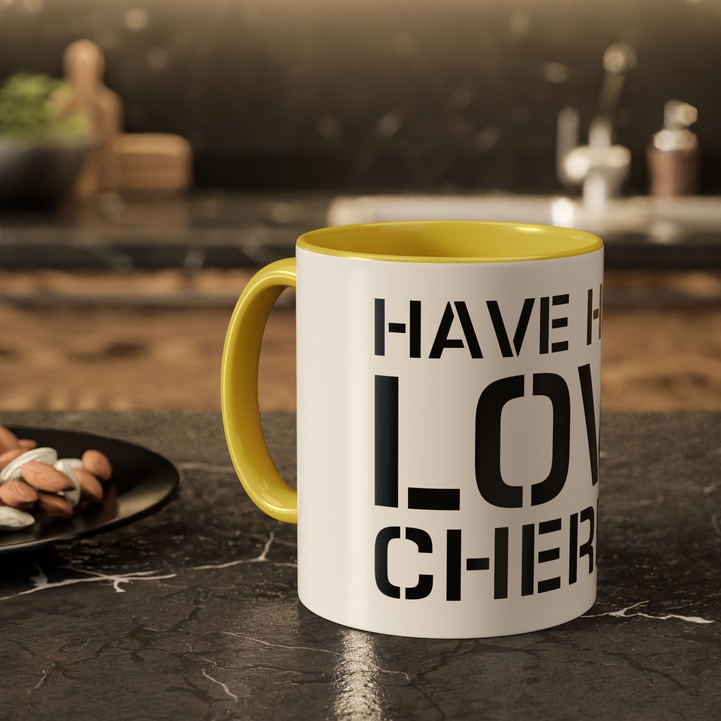 Have Hold Love Cherish Navy Beach Weddings Colorful Mugs