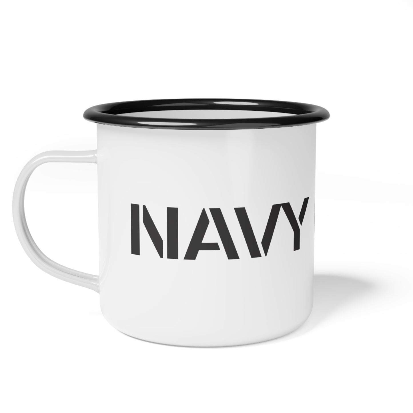 Navy Beach Enamel Camp Cup