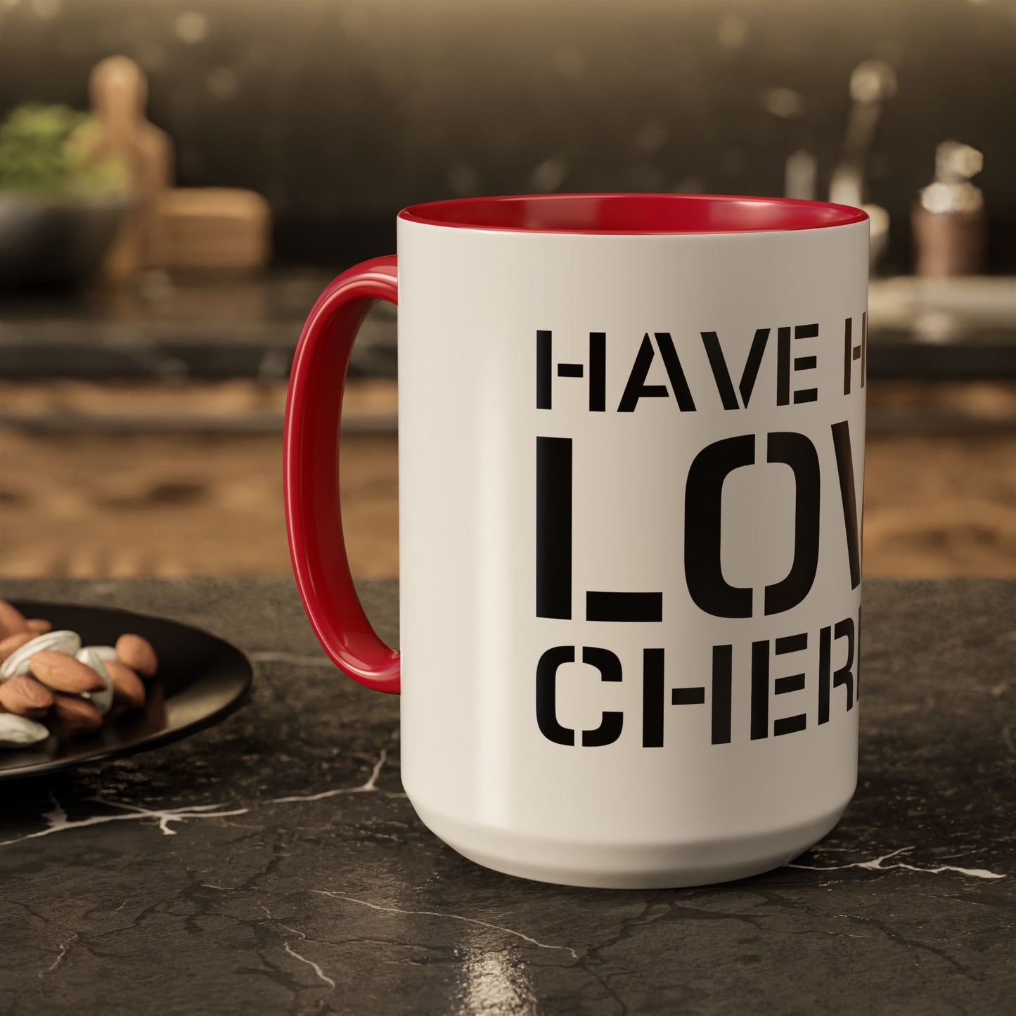 Have Hold Love Cherish Navy Beach Weddings Colorful Mugs