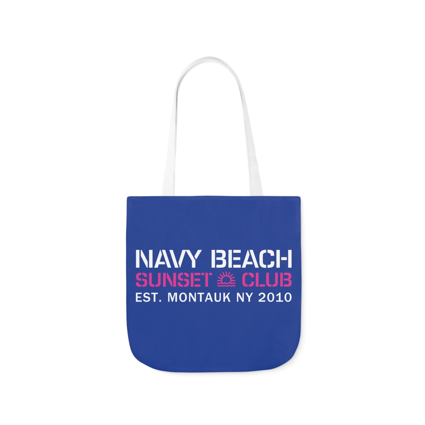 Sunset Club Navy Blue Canvas Tote
