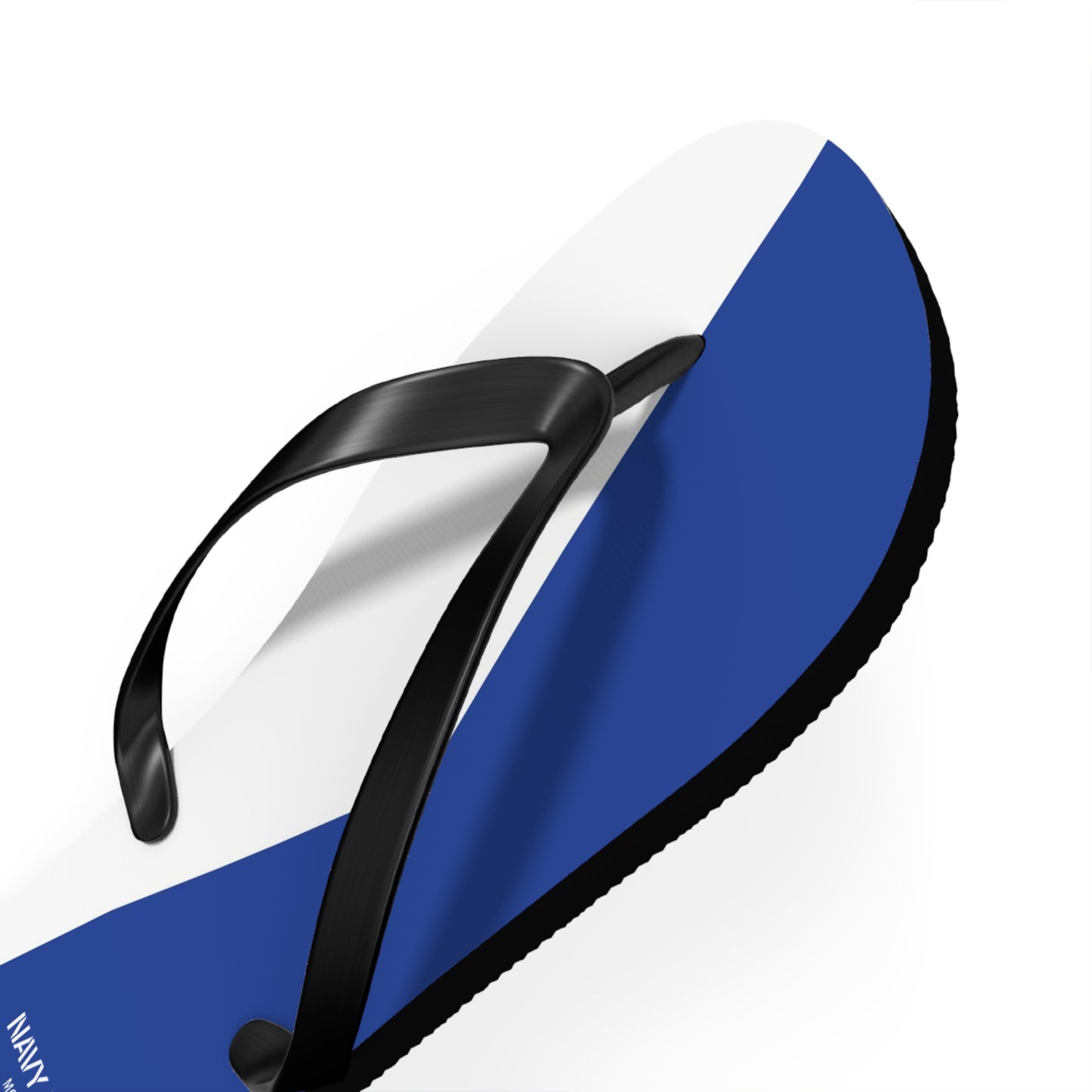 Navy Beach A Flag Flip Flops