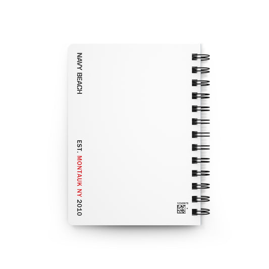 Navy Beach A Flag Spiral Bound Notebook