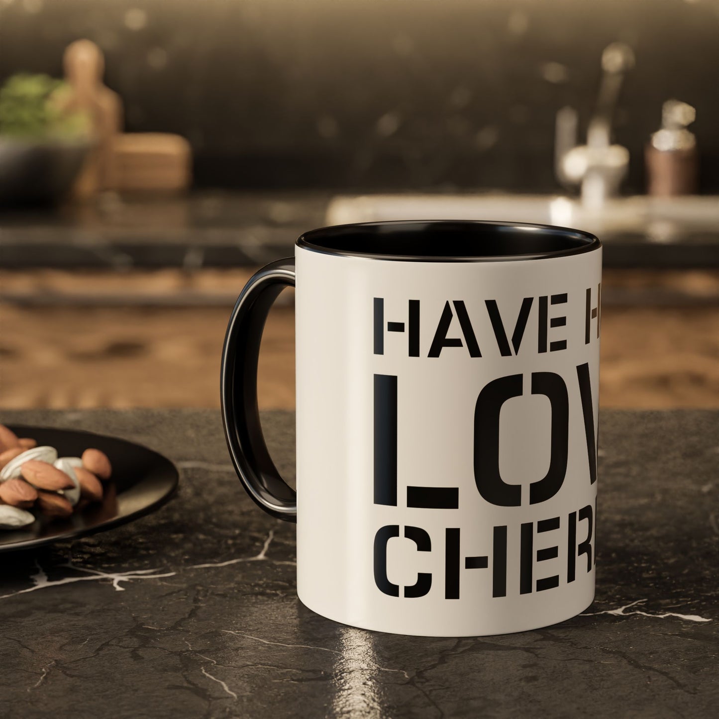 Have Hold Love Cherish Navy Beach Weddings Colorful Mugs