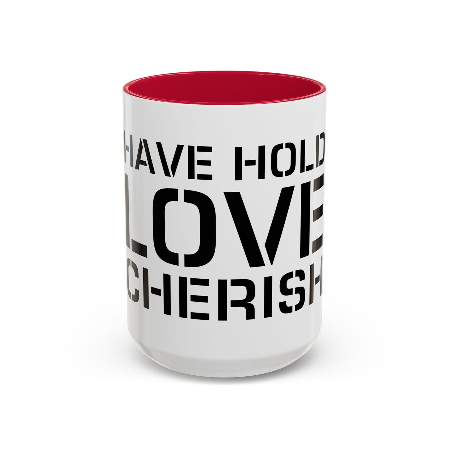 Have Hold Love Cherish Navy Beach Weddings Colorful Mugs
