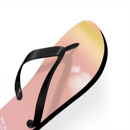 Pastel Sunset Flip Flops