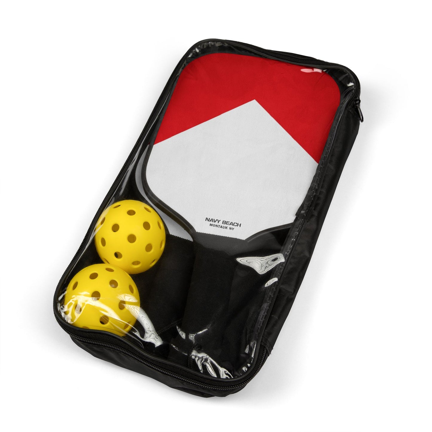 Navy Beach V Flag Pickleball Kit