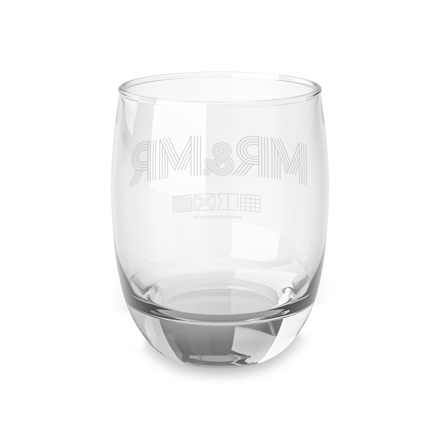 Mr & Mr Navy Beach Weddings Whiskey Glass