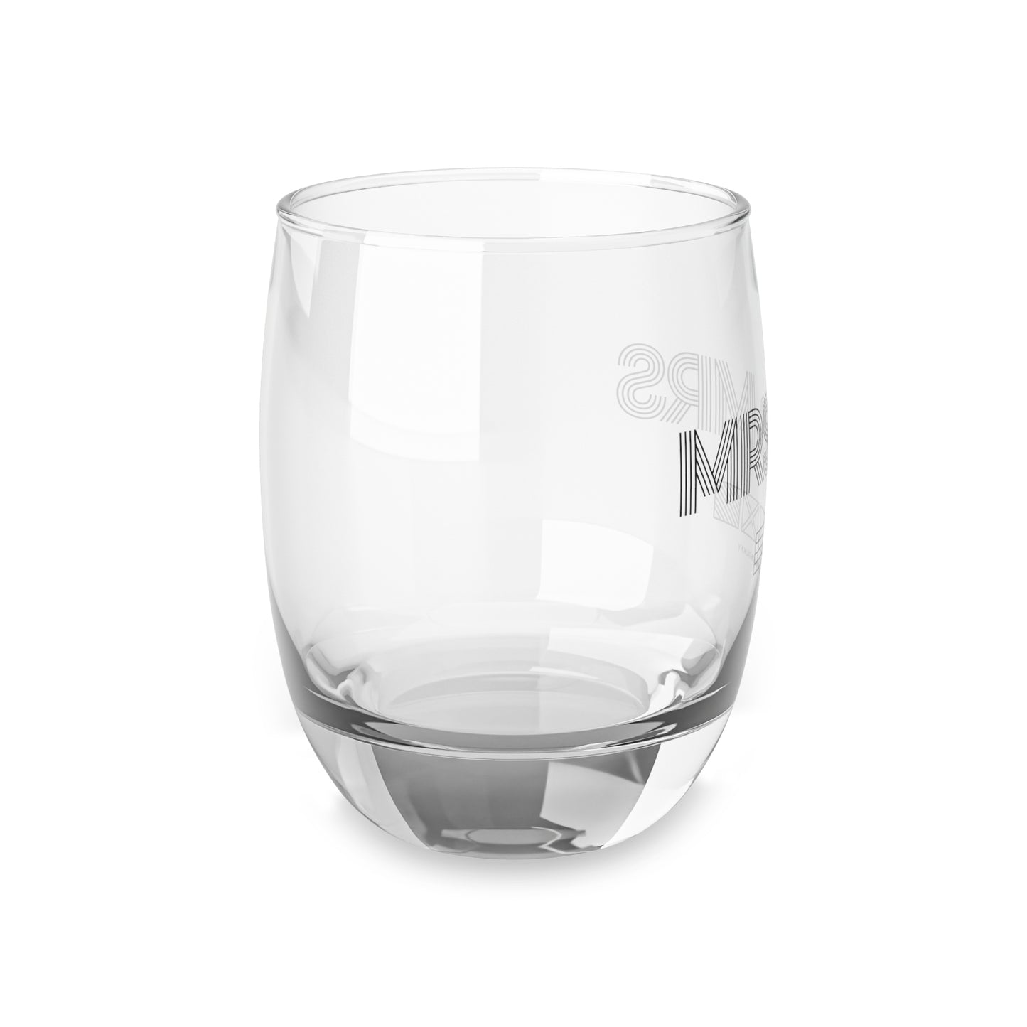 Mrs & Mrs Navy Beach Weddings Whiskey Glass