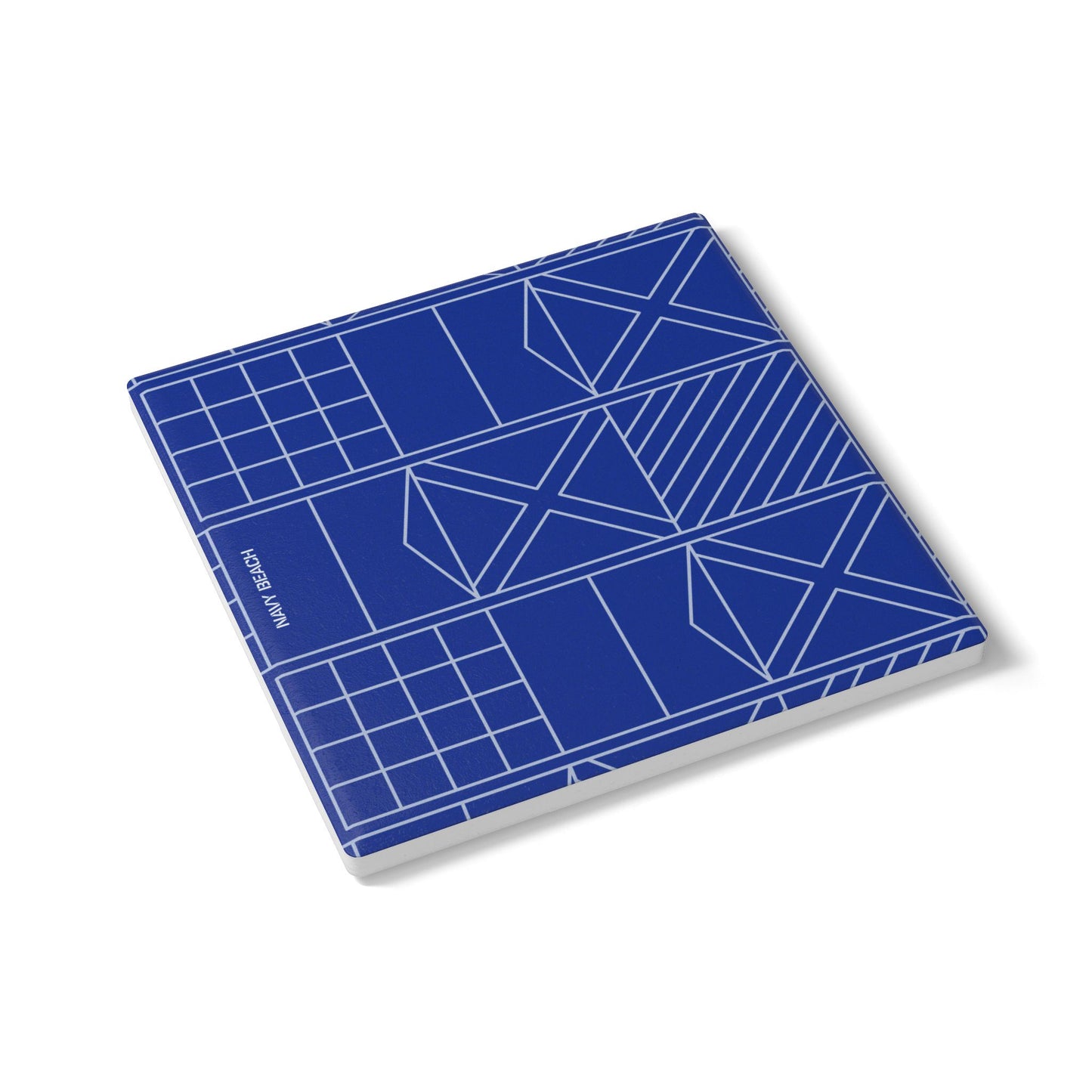 Navy Beach Blue Ceramic Coaster