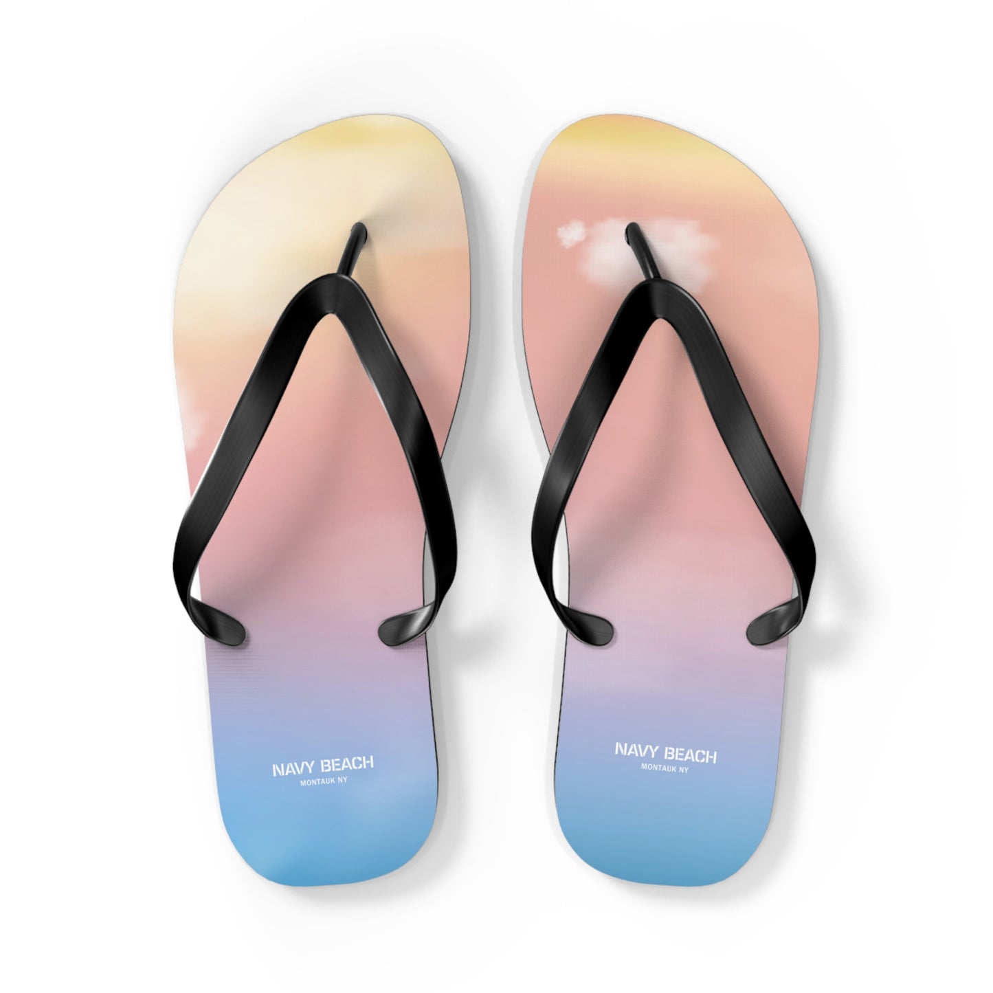 Pastel Sunset Flip Flops