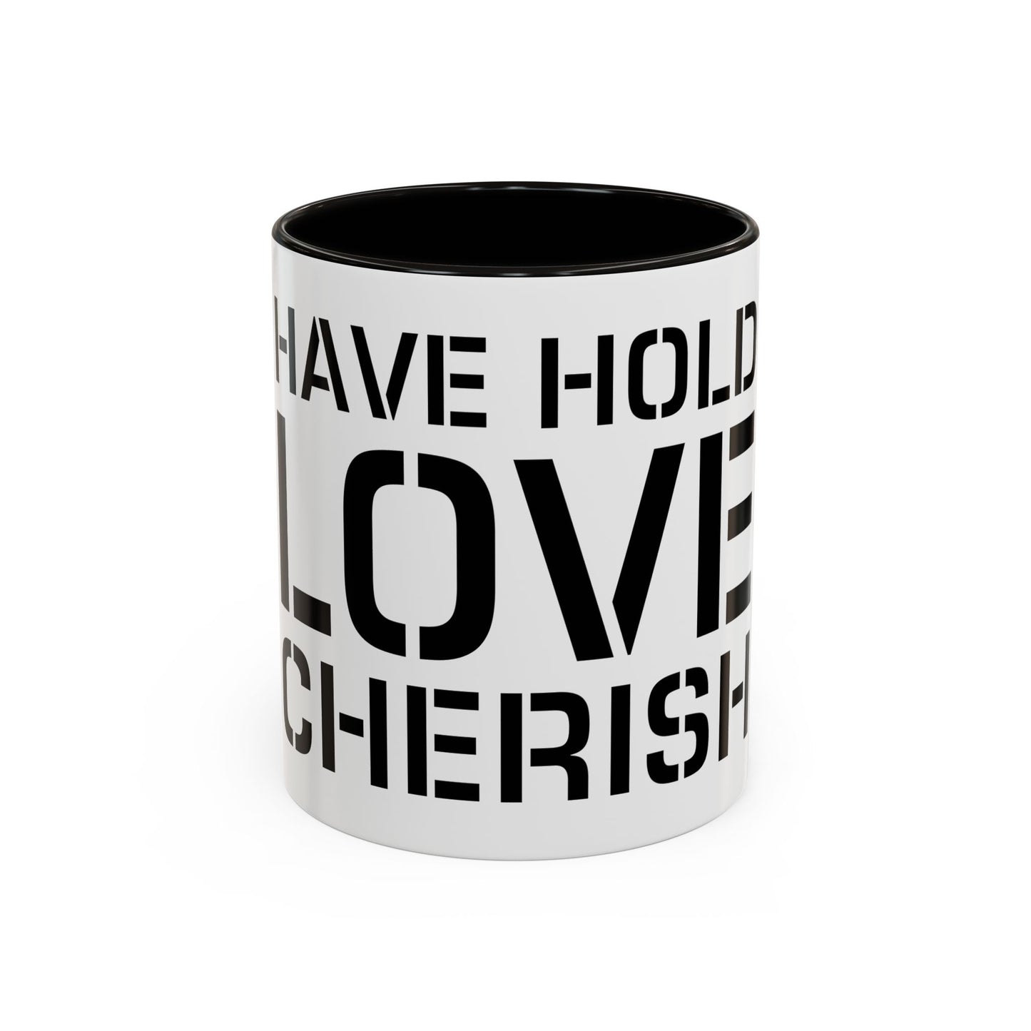 Have Hold Love Cherish Navy Beach Weddings Colorful Mugs