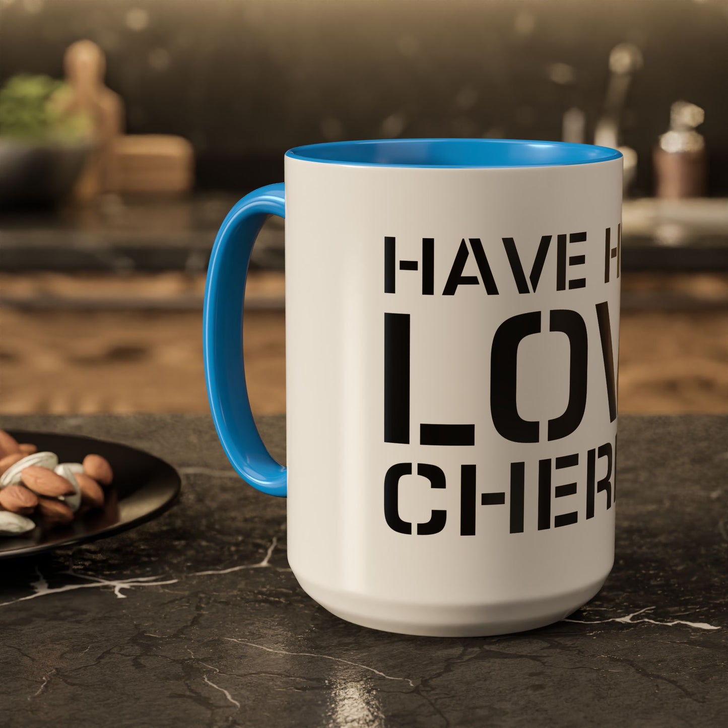 Have Hold Love Cherish Navy Beach Weddings Colorful Mugs