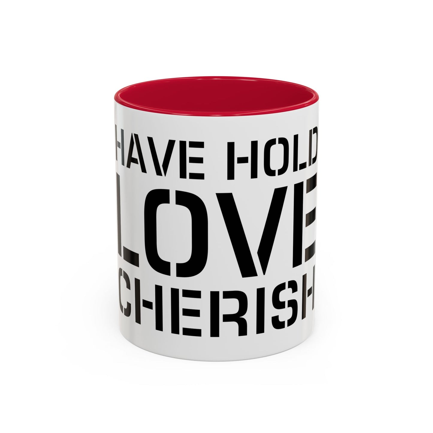 Have Hold Love Cherish Navy Beach Weddings Colorful Mugs