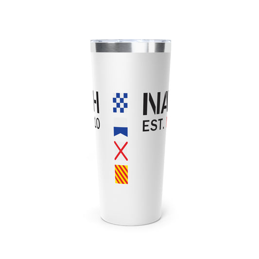 Navy Beach Copper Vacuum Insulated Tumbler