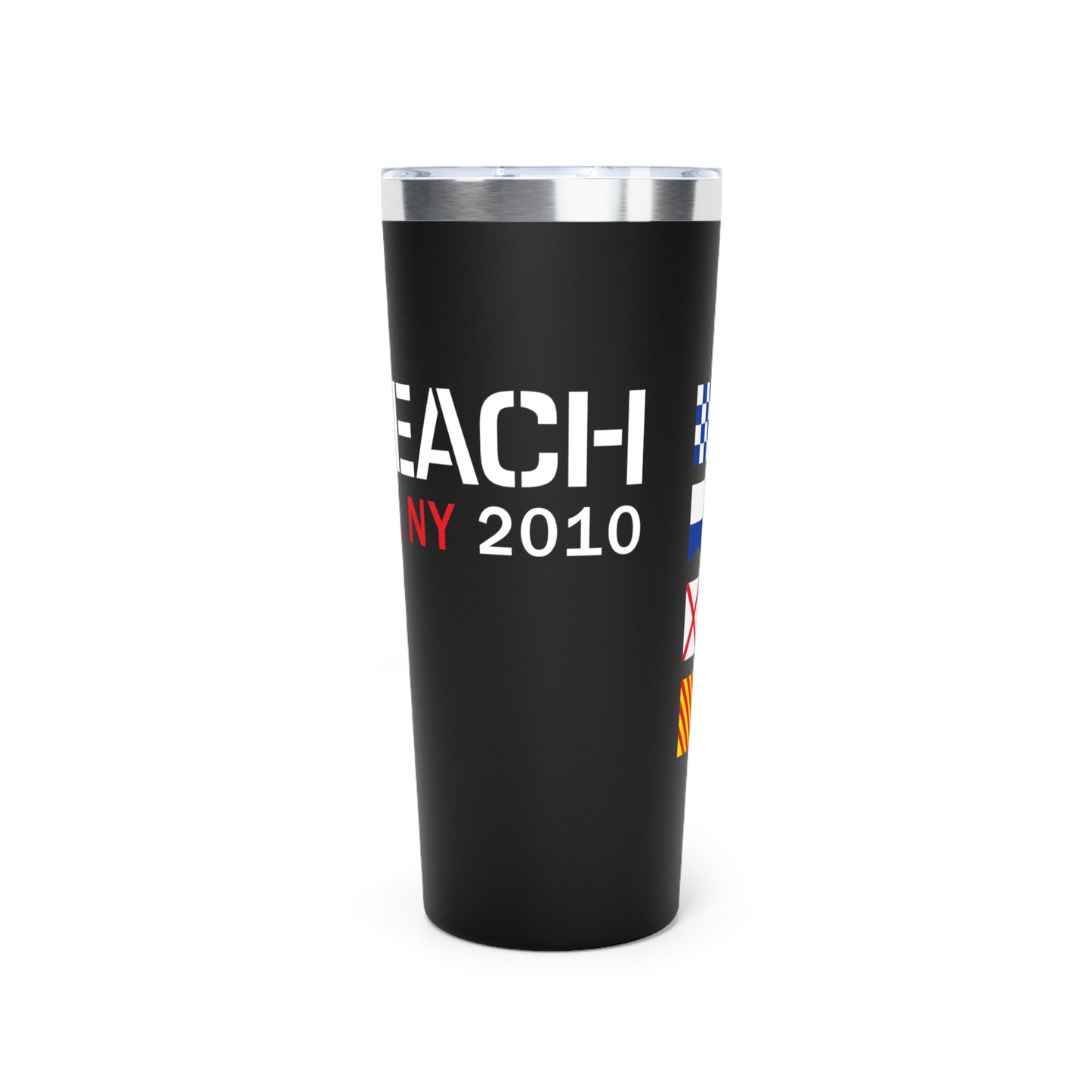 Navy Beach Copper Vacuum Insulated Tumbler