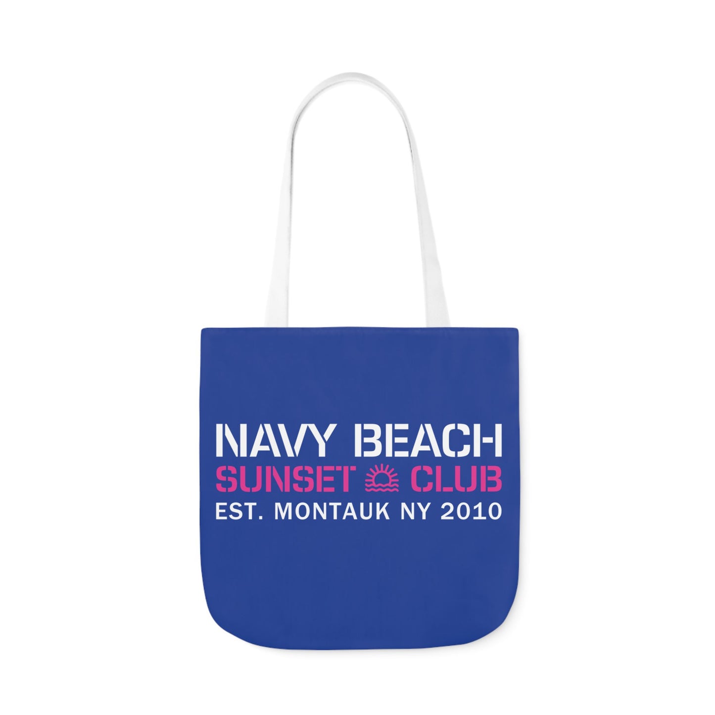 Sunset Club Navy Blue Canvas Tote