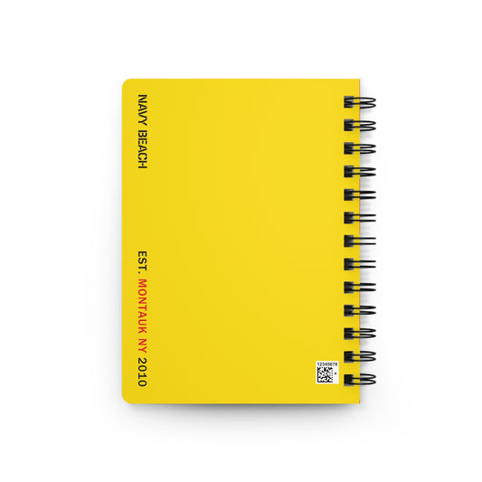 Navy Beach Y Flag Spiral Bound Notebook
