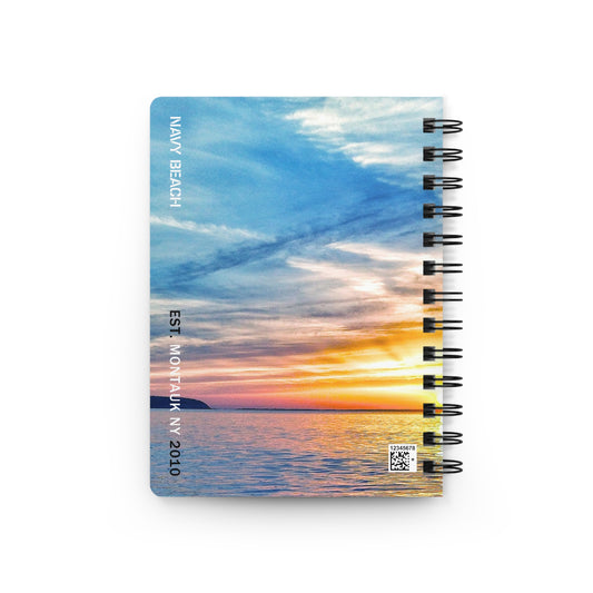 Fort Pond Bay Sunset Spiral Bound Notebook