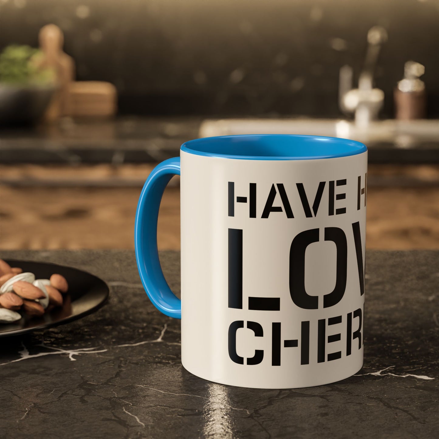 Have Hold Love Cherish Navy Beach Weddings Colorful Mugs