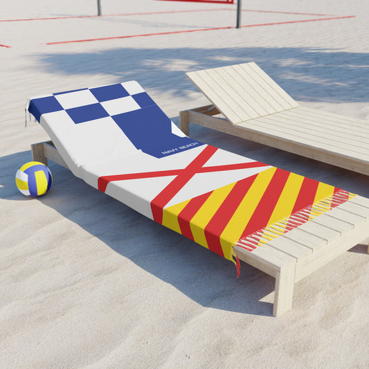 Navy Beach Flags Boho Beach Cloth