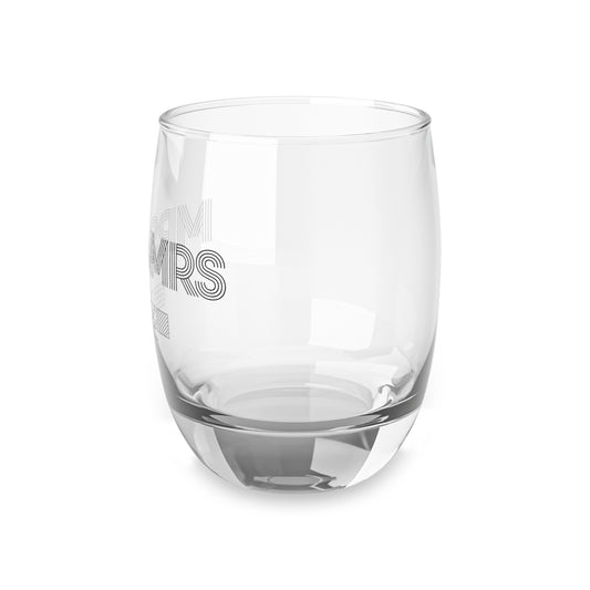 Mrs & Mrs Navy Beach Weddings Whiskey Glass