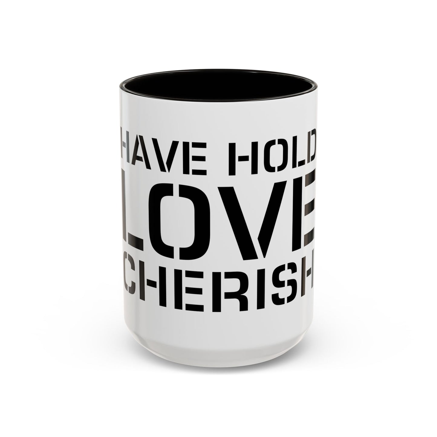 Have Hold Love Cherish Navy Beach Weddings Colorful Mugs