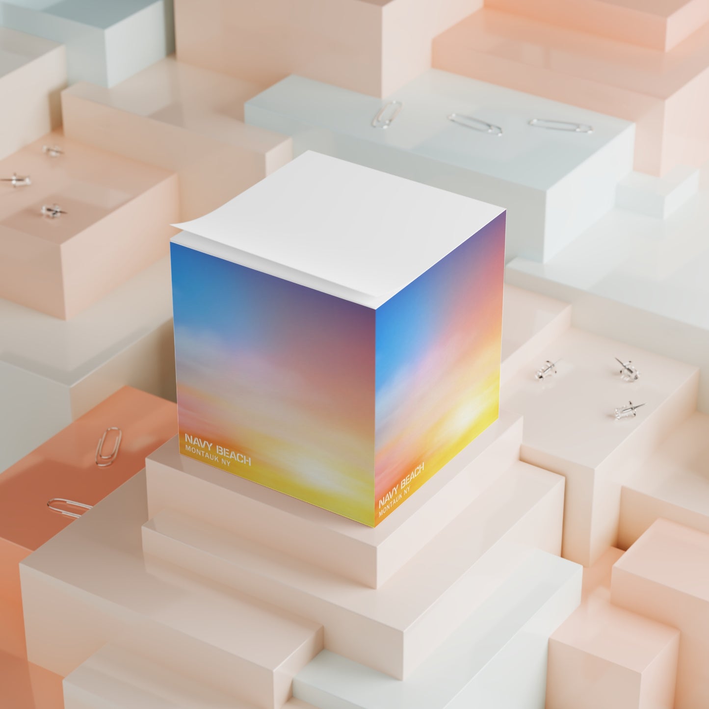 Dramatic Sunset Note Cube