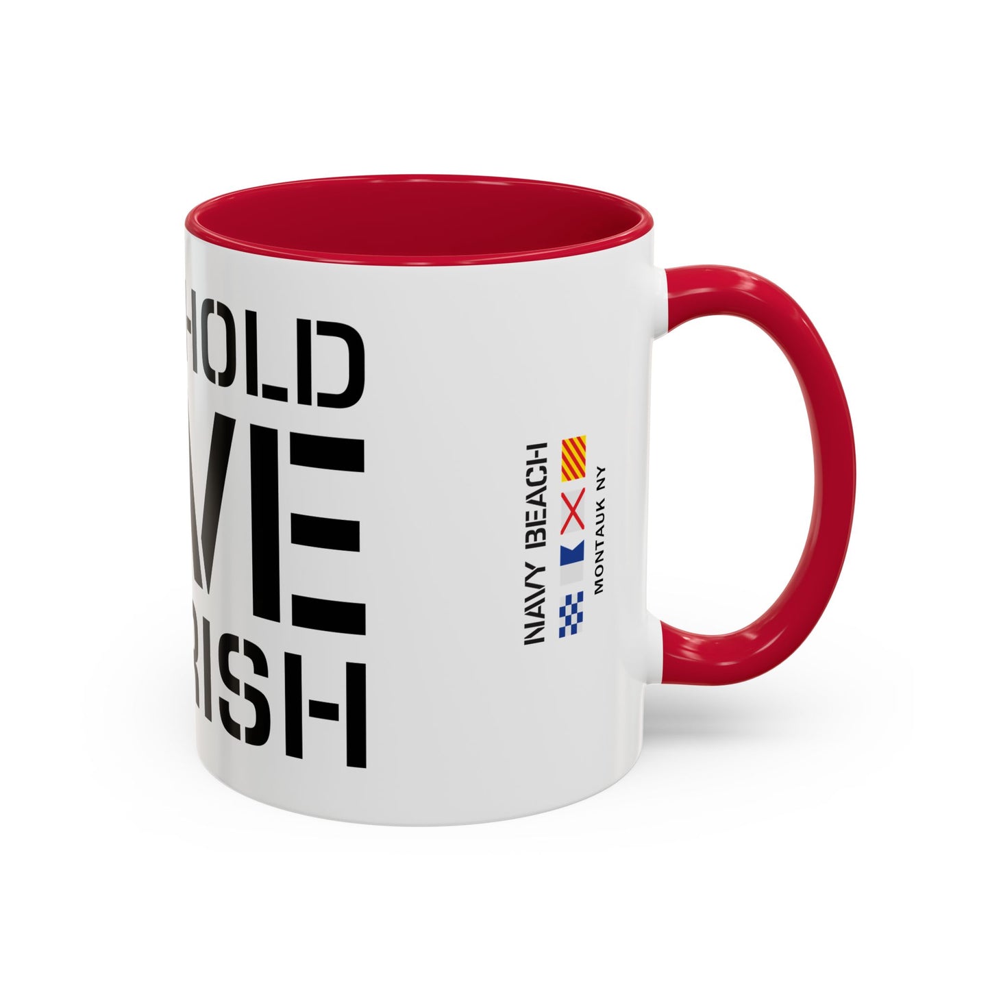 Have Hold Love Cherish Navy Beach Weddings Colorful Mugs