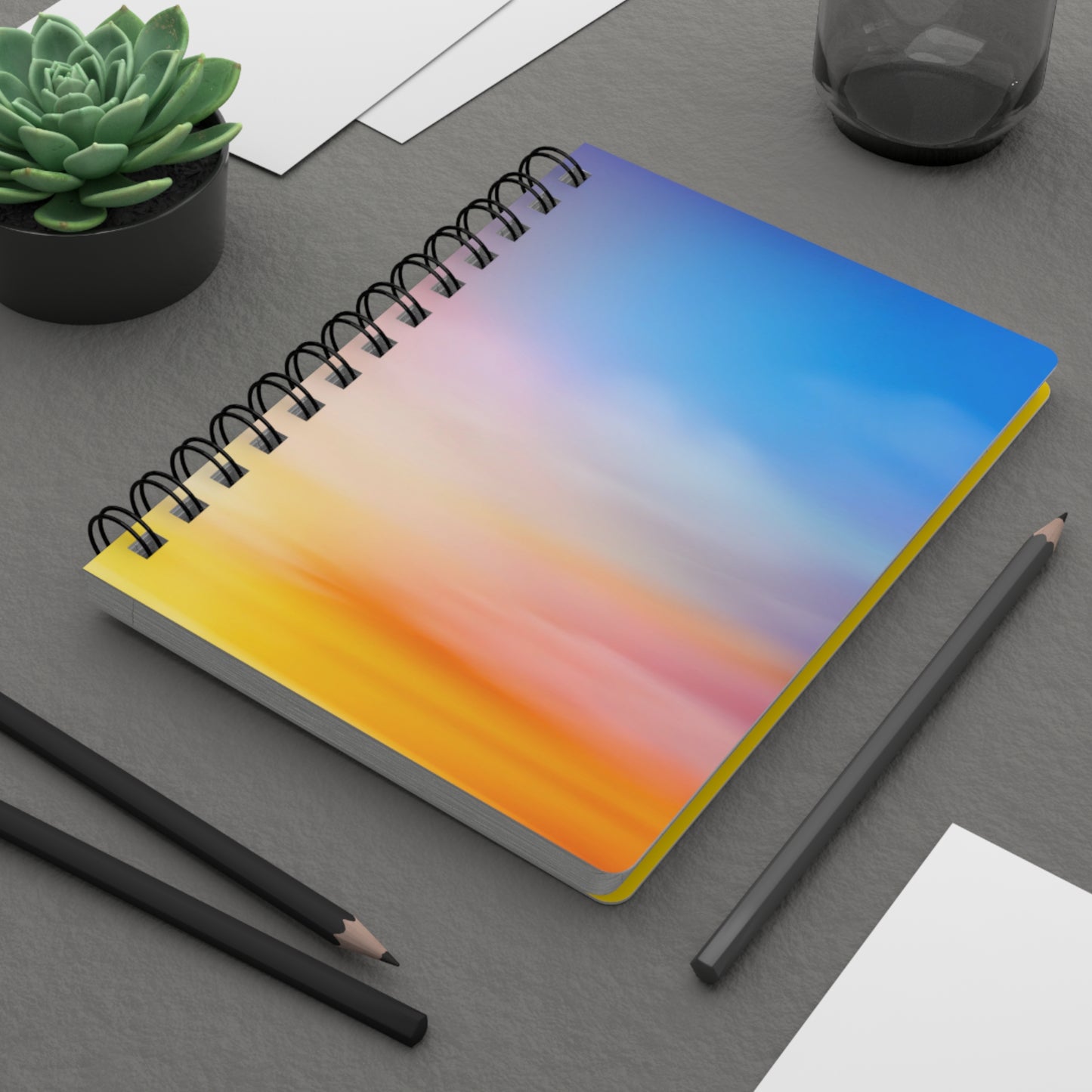 Dramatic Sunset Spiral Bound Notebook