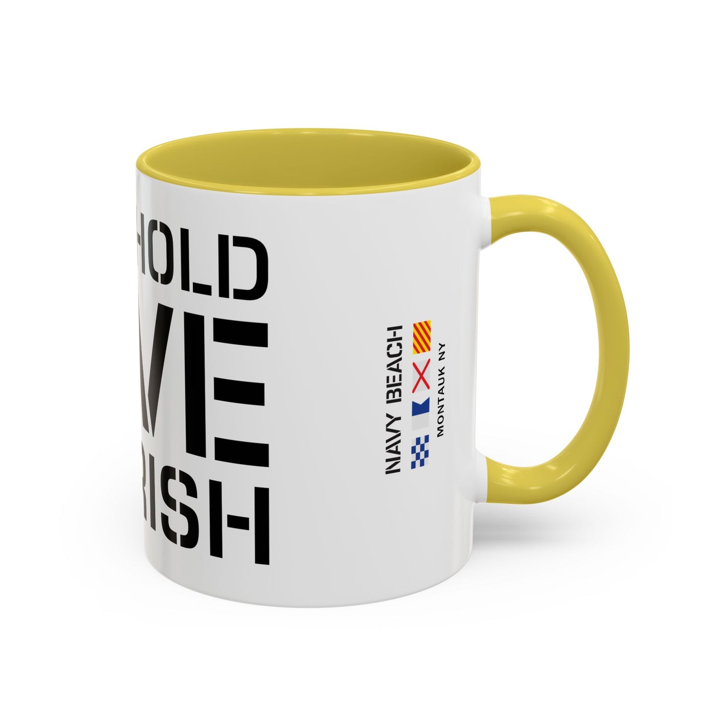 Have Hold Love Cherish Navy Beach Weddings Colorful Mugs