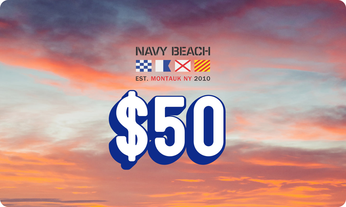 Navy Beach Shop Gift Cards