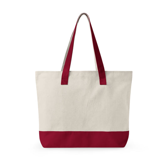 Après All Day Navy Beach Zippered Canvas Tote