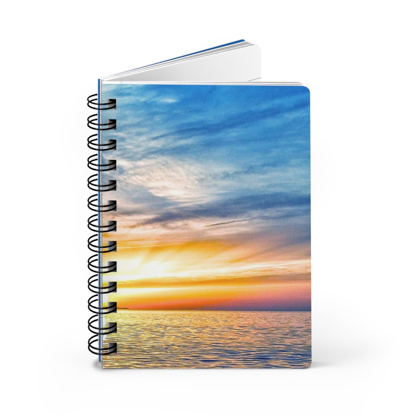 Fort Pond Bay Sunset Spiral Bound Notebook