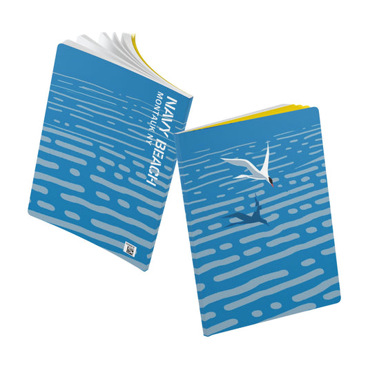 Navy Beach Seascape Softcover Journal