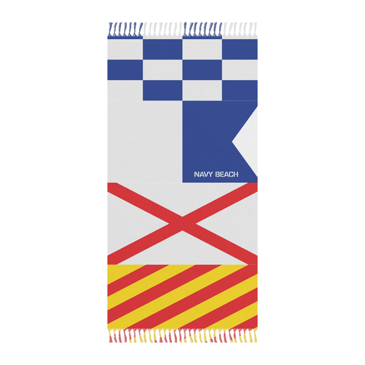 Navy Beach Flags Boho Beach Cloth